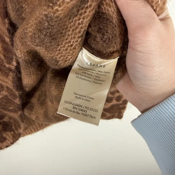 Sezane Gianni Sweater in Leopard - Picture 8 of 9